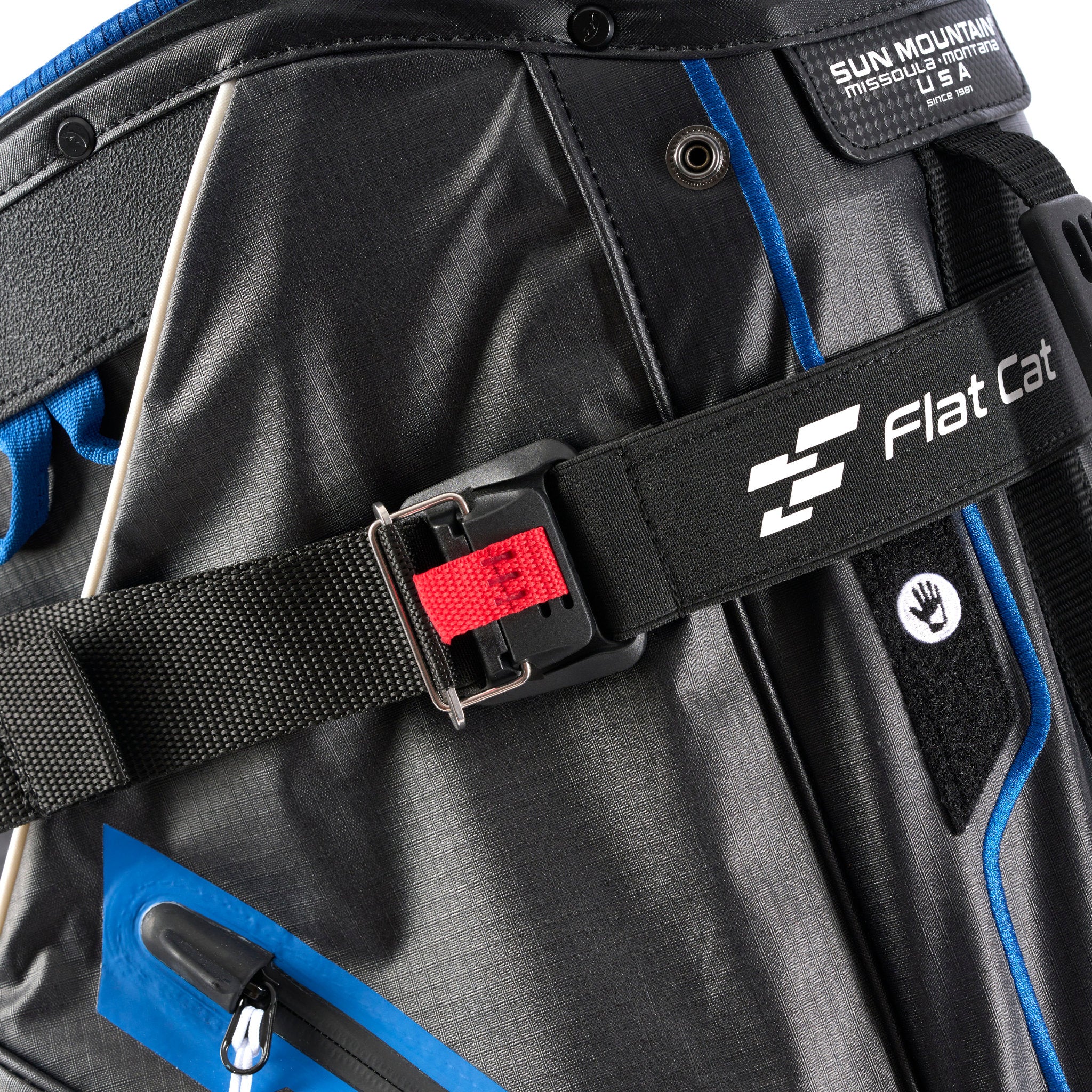 Flat Cat Golf Trolley Magnet Gurt Fidlock Schnalle Premium