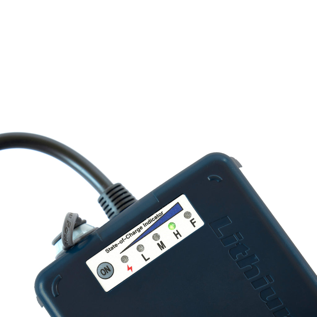 Flat Cat Golf Lithium Eisen Phosphat Li-FePo4 Akku  Stand Anzeige