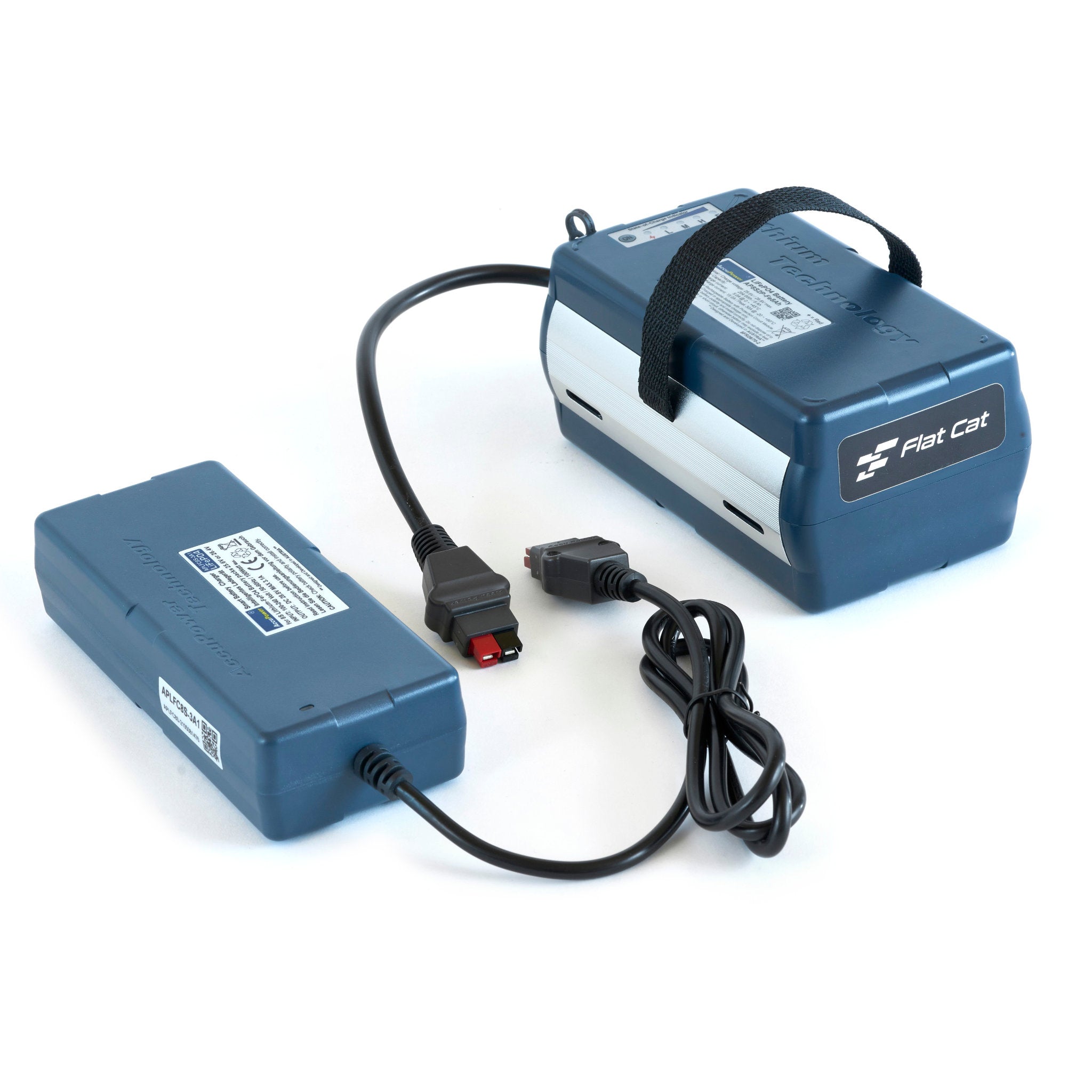 Flat Cat Elektro Golf Trolley Lithium Eisen Phosphat Li-FePo4 Akku  8Ah Golf Trolley und Ladegerät