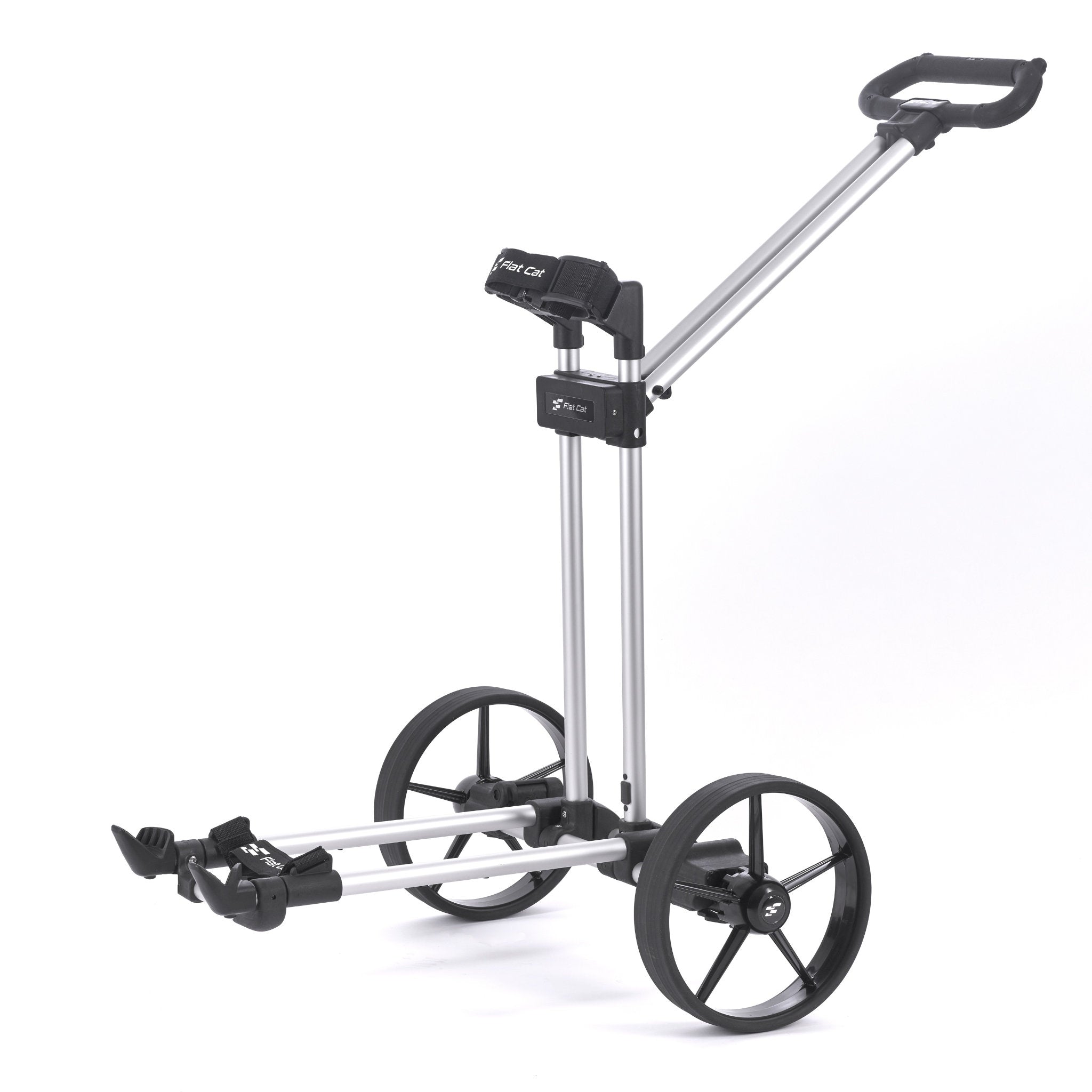 Flat Cat Pull Golft Trolley Handwagen zum ziehen silber