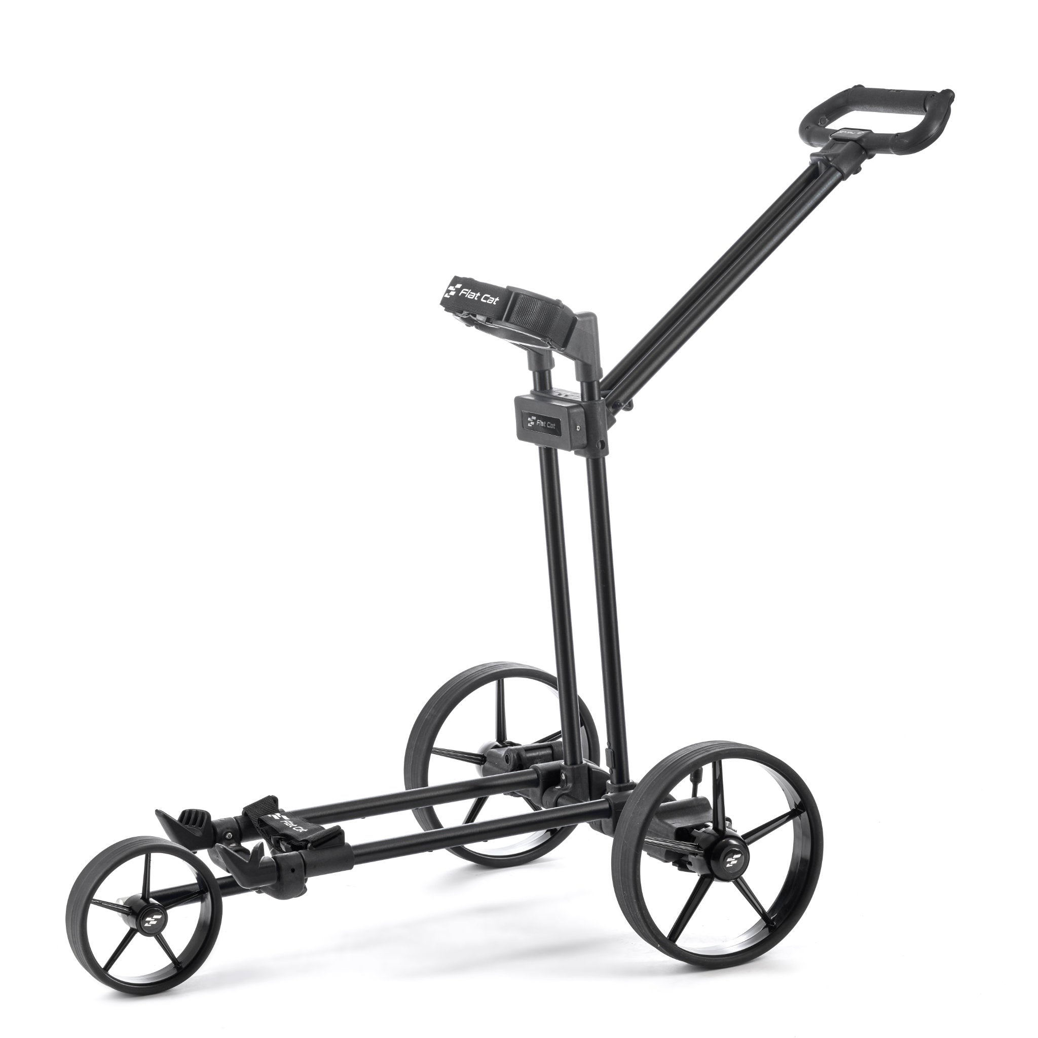 Flat Cat Push Golft Trolley Handwagen schwarz